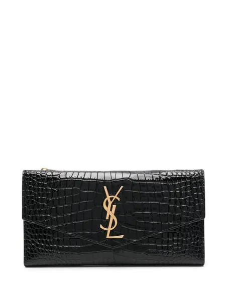 monogram-plaque wallet