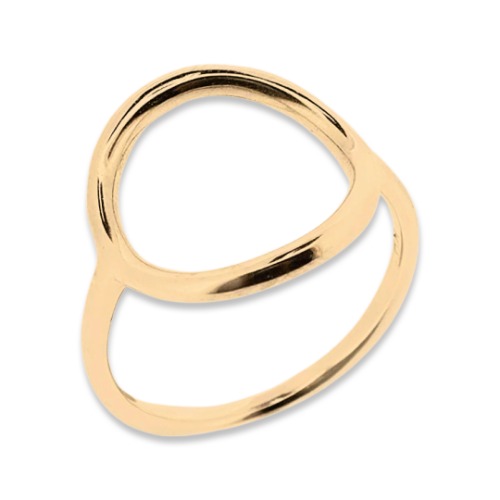 Circle Shaped Ring by The Urban Charm - 6 / 24k Gold