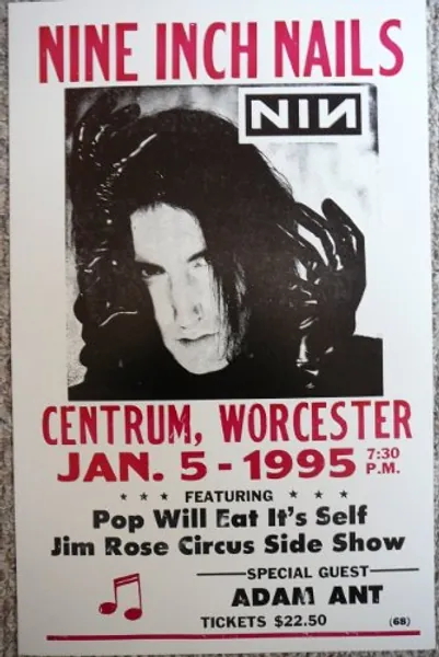 Rons Past and Present Nine Inch Nails Concert Poster