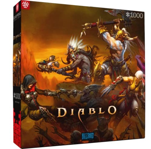 Good Loot Gaming Puzzle Diablo Heroes Battle Puzzles Computer Game Puzzles for Teenagers and Adults Leisure Ideas Inspired by a Computer Game | 1000 Pieces | 68 x 48 cm - 1000 pcs - Diablo Heroes Battle