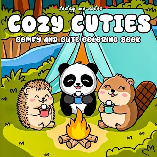 Cozy Cuties: Coloring Book for Adults