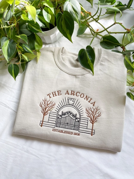 Only Murders OMITB Embroidered Sweatshirt Arconia OMITB True Crime Shirt True Crime Gifts Selena Steve Martin Short Mabel Mora Bookish