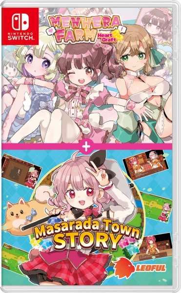 Menhera Farm + Masarada Town Story (Multi-Language) (Cover - English) for Nintendo Switch, Nintendo Switch 2
