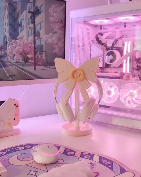 ♡ butterfly bow headphone stand