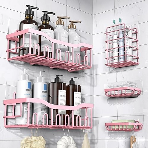 EUDELE shower caddy 5 pack rose gold