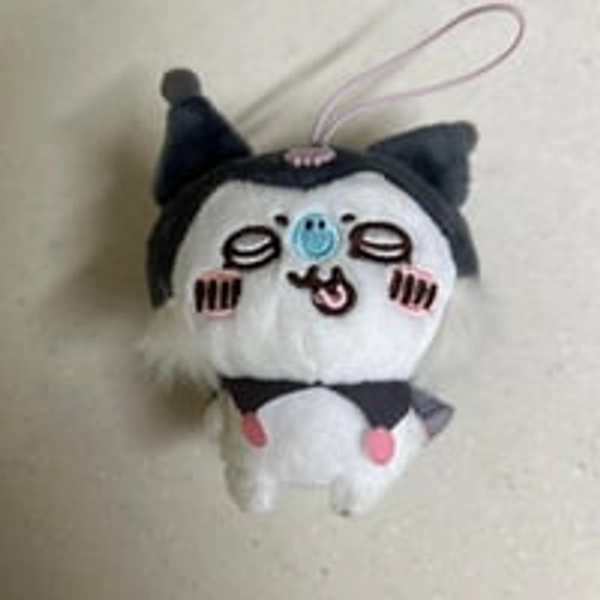 Chiikawa, Momonga, Kuromi, Sanrio collaboration plush toy prize.