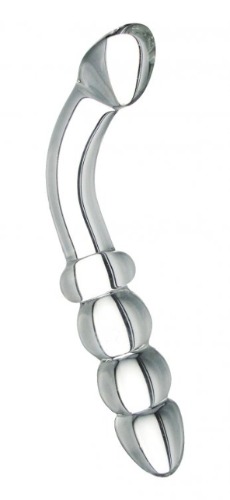 Prisms Hamsa G-Spot Glass Dildo Clear