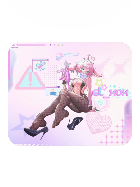 el_XoX Pastel Bunny Mouse Pad