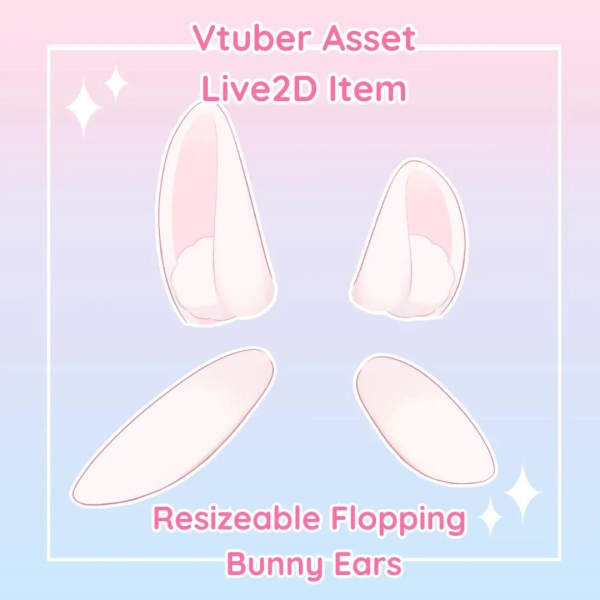 Resizeable Bunny Ears - Live2D Item