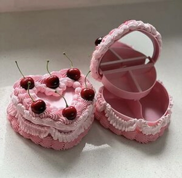 Fake Cake Cherry Jewellery Box