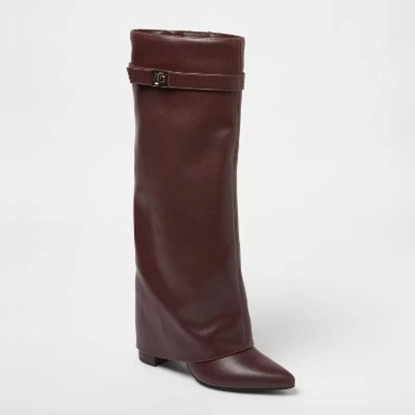 Women’s Tambra Boots with Memory Foam Insole – A New Day™ Burgundy size 6