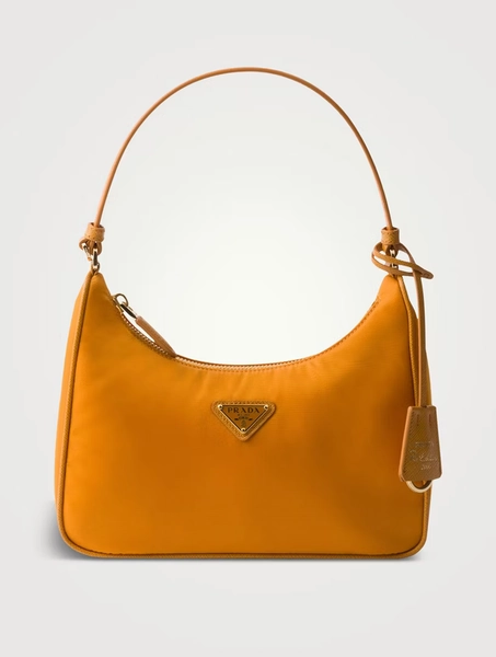 Prada Re-edition 2005 Re-nylon And Saffiano Mini Bag - orange