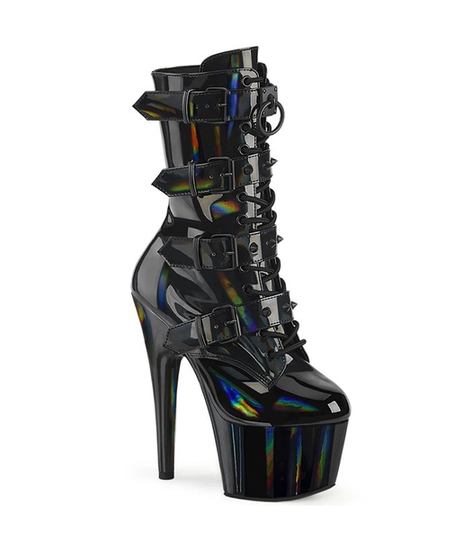 Plateau Stiefelette - ADORE-1046 - Schwarz Schimmer | Pleaser online günstig kaufen!