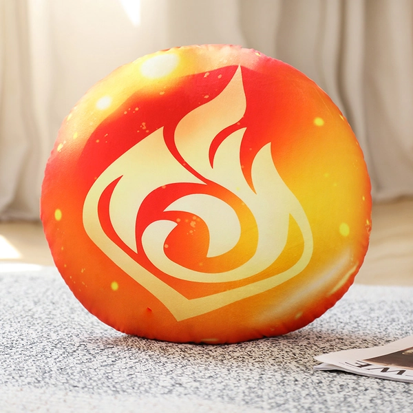 Genshin Impact Plush Cushion Seven Elements Genshin Throw Pillow - Pyro