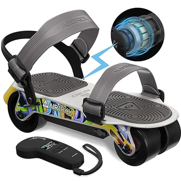 AIRTRICK Electric Skates A1 (Ultra), Portable Electric Skateboard with Remote, 20 Mph Top Speed & 15 Miles Range, Dual Braking System,Fit in Backpack,Commute to Work Electric Roller Skate for Adults
