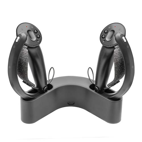 Magnetic Charging Dock/Stand Holder and Organizer for Valve Index VR Controller (Black) - Black