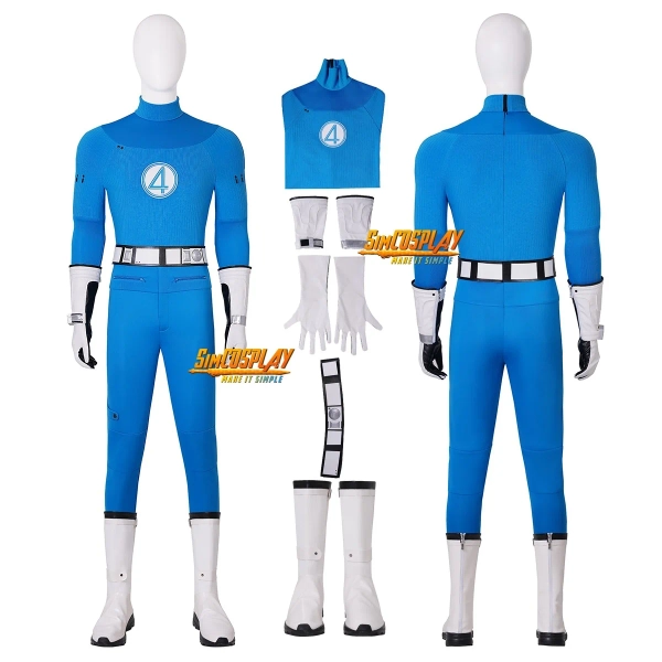 Ver.2 - Mister Fantastic Cosplay Costume The Fantastic Four First Steps Suit