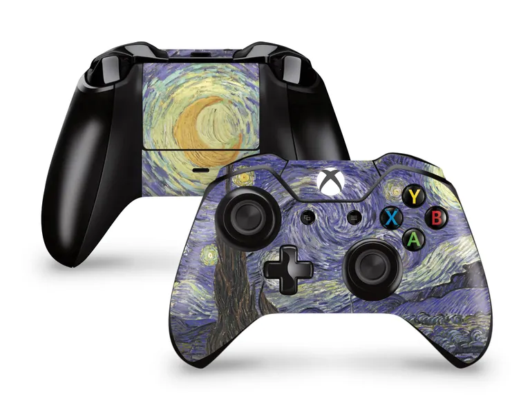 Starry Night By Vincent Van Gogh Skin For The Xbox Controller