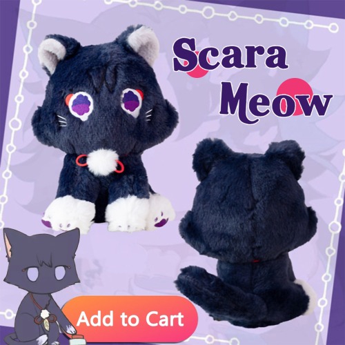 Scarameow Plushie (Scaramouche)