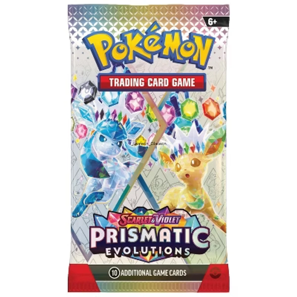 Pokemon SV8.5 Scarlet and Violet Prismatic Evolutions Booster Pack | Leafeon and Glaceon