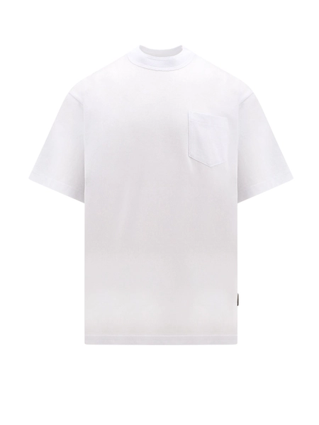 Cotton t-shirt with zip on the bottom