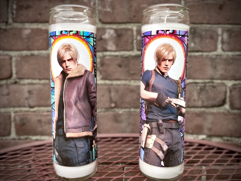 Leon S. Kennedy Prayer Candle - Remake - Los Illuminados - Las Plagas