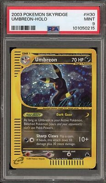 Pokemon Umbreon Skyridge Holo Rare #H30 PSA 9 Mint | eBay