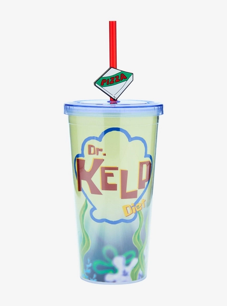 SpongeBob SquarePants Diet Dr. Kelp Carnival Cup with Straw Charm - BoxLunch Exclusive