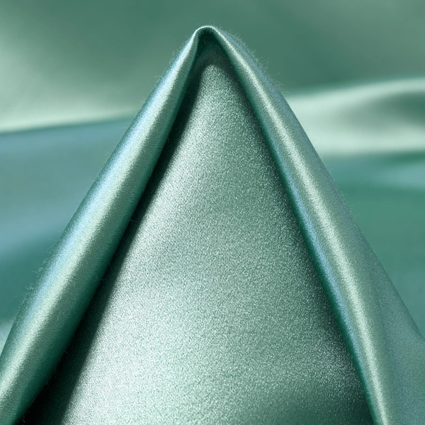 Satin Viscose Silk Grayed Jade