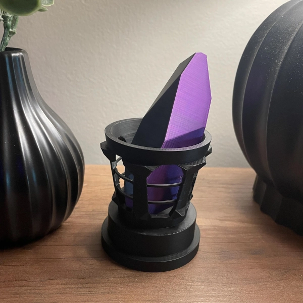 Elder Scrolls Black Soul Gem Replica - Skyrim Oblivion Inspired Gamer Decor, Fantasy Collectible, Video Game Home Accent, Gift for Fans