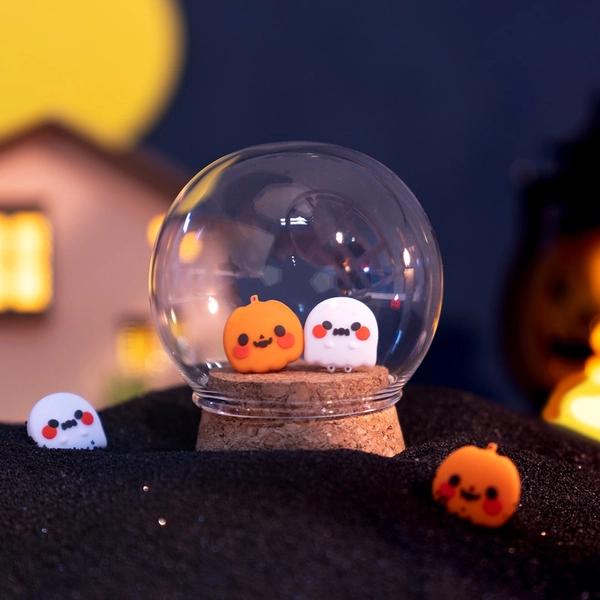 Halloween Glow in the Dark Switch Thumb Grip Caps Pumpkin Ghost