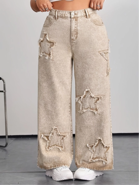 women's straight ankle jeans high waisted wide leg denim 