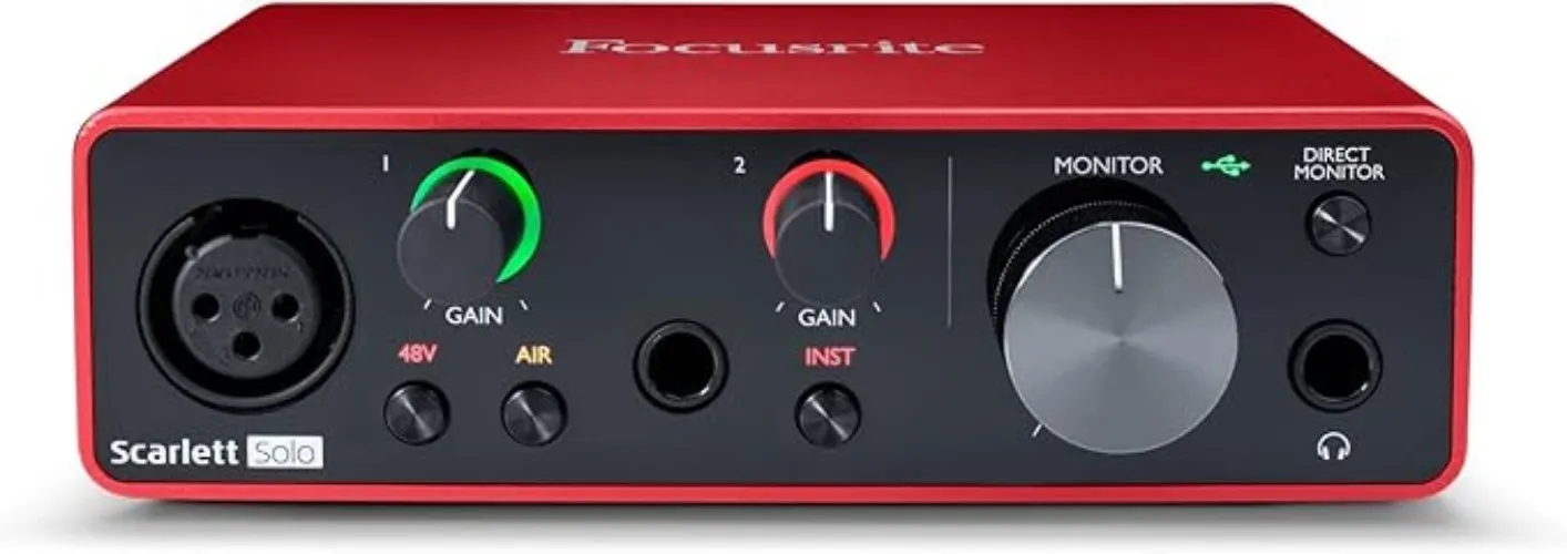 Focusrite - Scarlett Solo 4th Gen USB 1 Mic In Audio Interface