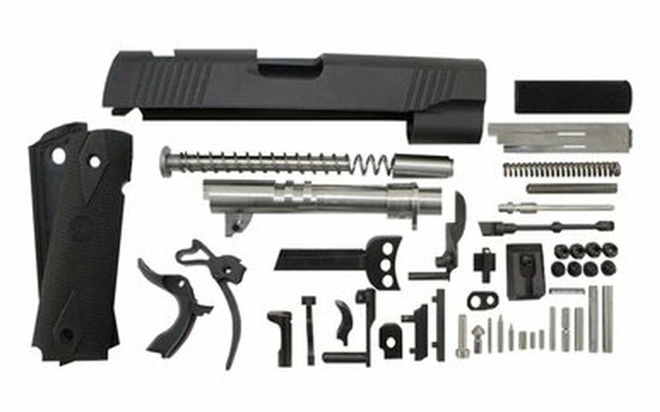 9mm 1911 Parts Kit - 5" Anodized with Government-Length Black Slide