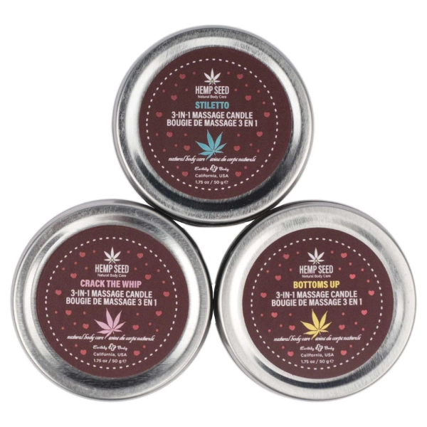 Trio Of Love Massage Candles 