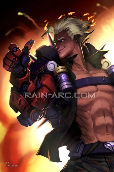 Junkrat from Overwatch Art Print