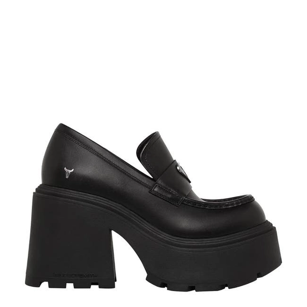 Spoiled Black Leather Platforms | 8 