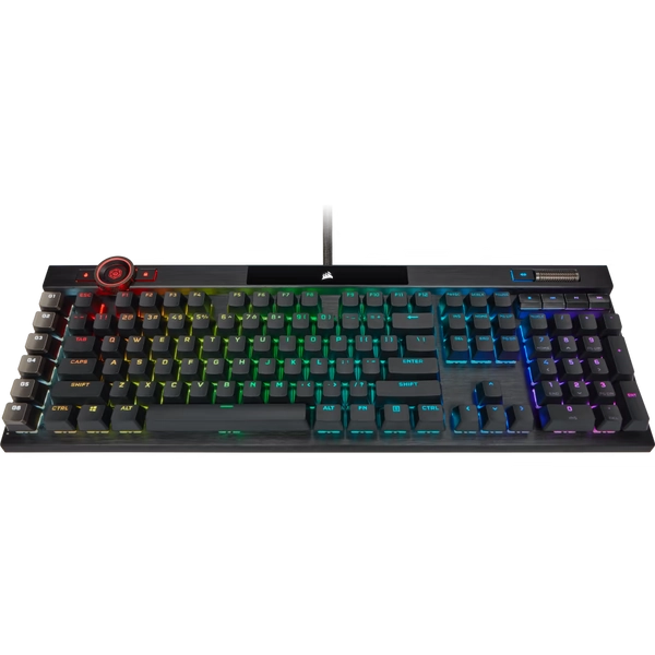 K100 RGB Optical-Mechanical Gaming Keyboard — CORSAIR OPX Switch — Black (Revival Series)