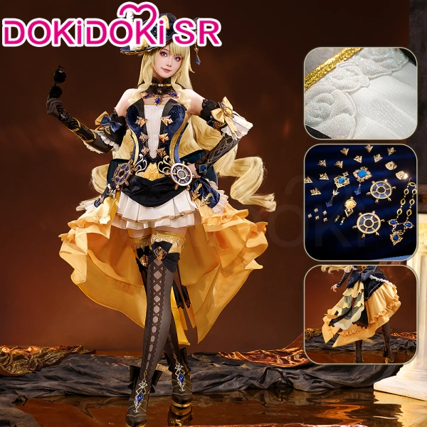 DokiDoki-SR Game Genshin Impact Cosplay Navia Costume Fontaine