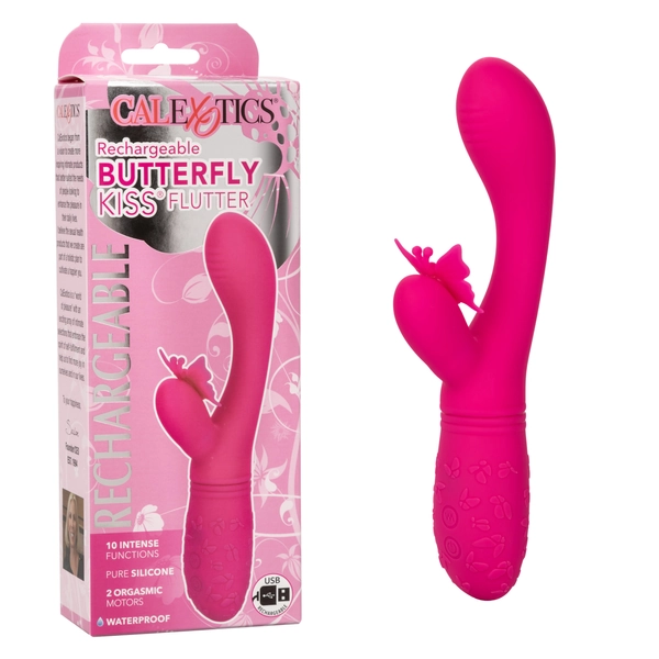 CalExotics Rechargeable Butterfly Kiss Flutter - Pink