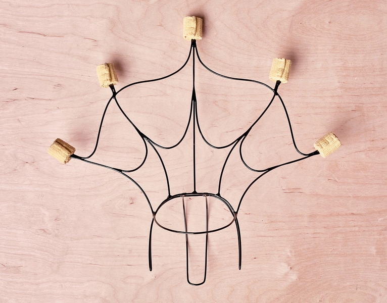 Fire headdress, fire headpiece, fire crown, performance headdress, performanse headpiece, fire show headdress, street show - Primary color: Black