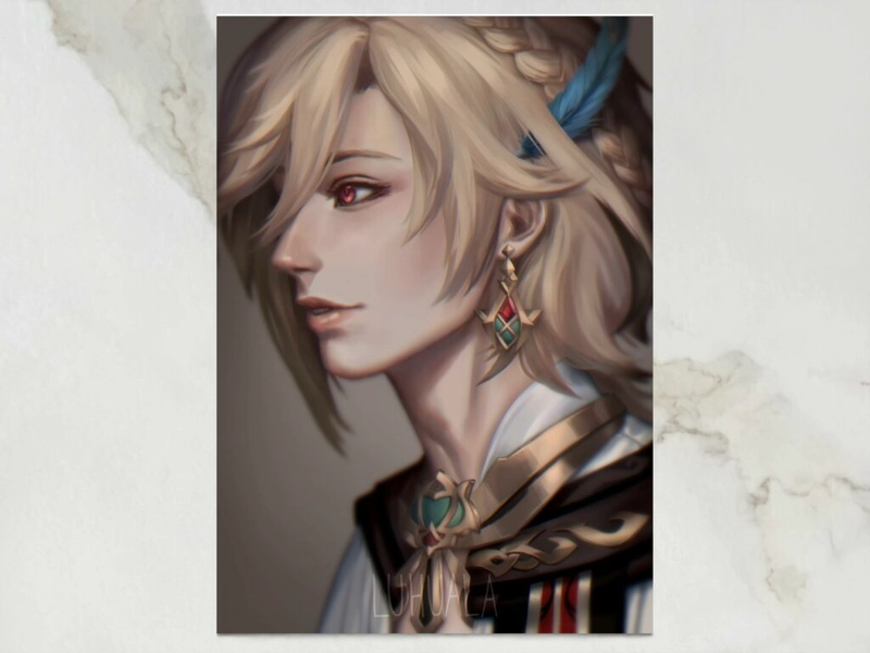 Genshin Impact Kaveh A5 Print by Luhuala