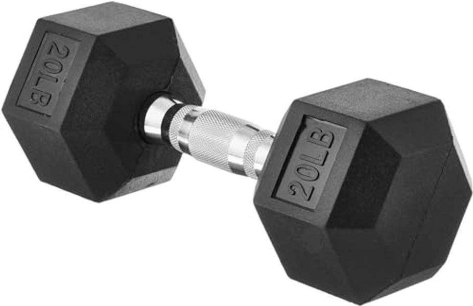 Amazon Basics Rubber Hex Dumbbell Hand Weight