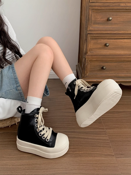 Black thickened sole upgraded 36