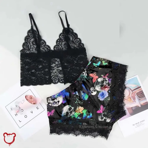Silky Spandex 2-Piece Lingerie