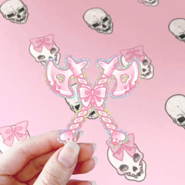 Kawaii Executioner Axe Vinyl Sticker