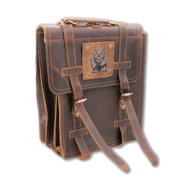 Brown Bag of the Abyss | Gamer's Leather Backpack