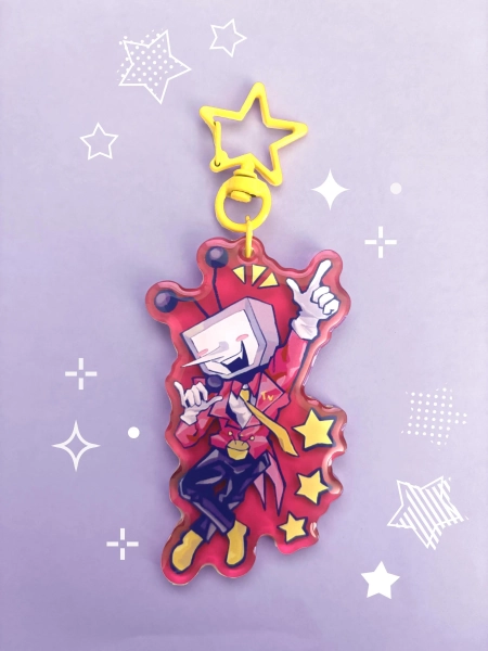 Deltarune Chapter 3 Tenna Acrylic Keychain 3"