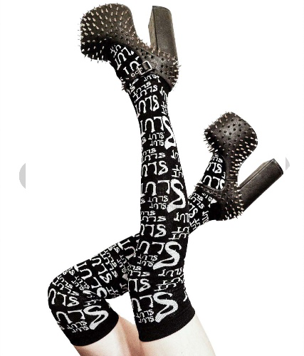 Slut Thigh High Socks | OS / Black