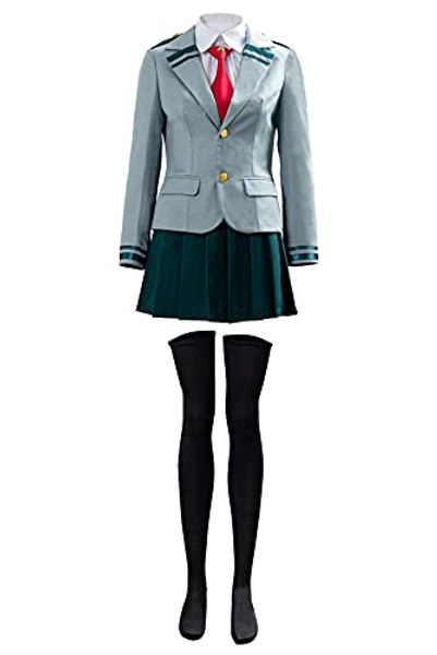 xingyueshop My Hero Aacademia Cosplay Costume Ochako Uraraka Dress Midoriya Izuku Costume Adult School Uniform